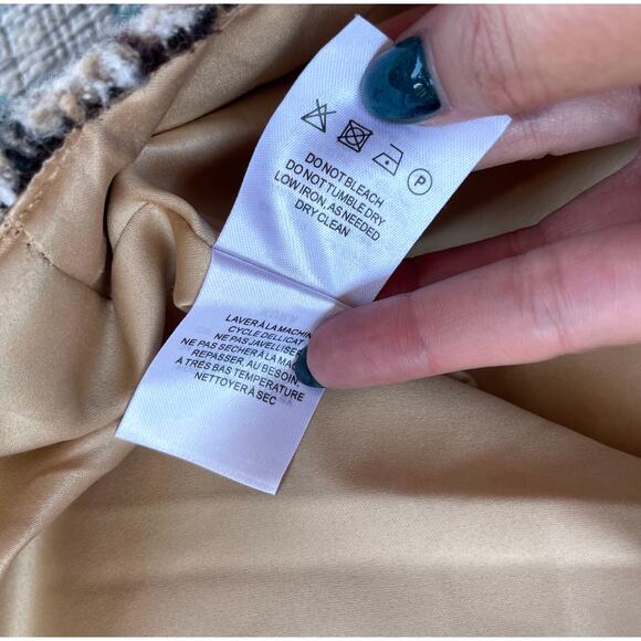 Anthropologie Anderson & Lauth Taupe Plaid Capelet OS - Picture 6 of 11